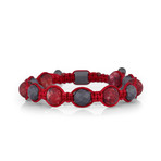 Ball Bracelet // Black + Red