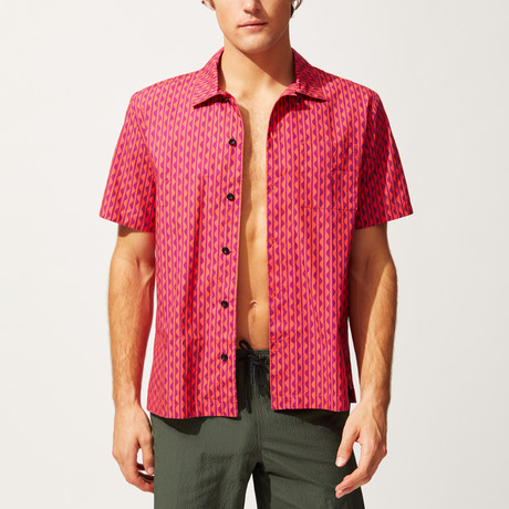 Cabana Shirt // Squiggle Stripe (S)