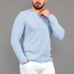 Toby Tricot Sweater // Light Blue (L)