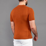 Carlos Tricot Polo Linen Shirt // Tobacco (2XL)