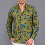 Arthur Linen Button Up Shirt // Khaki (XL)
