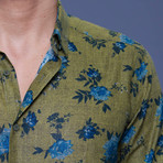 Arthur Linen Button Up Shirt // Khaki (2XL)