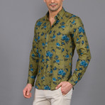 Arthur Linen Button Up Shirt // Khaki (XL)