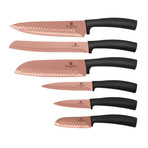 6 piece Knife Set // Rose Gold