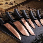 6 piece Knife Set // Rose Gold