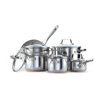 Paderno // Copper Core Stainless Steel Cook Set // 12 Piece