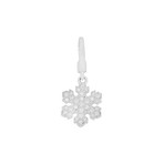 Bulgari 18k White Gold Diamond Snowflake Charm