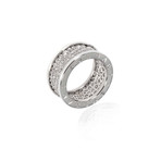 Bulgari Bulgari 18k White Gold Diamond Ring // Ring Size: 6