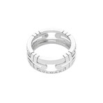 Bulgari Parentesi 18k White Gold Band Ring (Ring Size: 6)