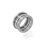 Bulgari B Zero 18k White Gold Diamond Band Ring // Ring Size: 6.75