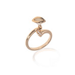 Bulgari Diva's Dream 18k Rose Gold Diamond + Mother of Pearl Ring (Ring Size: 6.25)