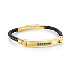 Adjustable Bracelet // Gold + Black