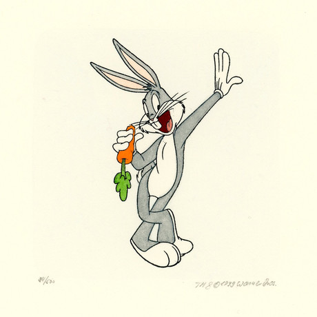 Bugs Bunny // Hand Painted Sowa & Reiser Etching #D/500 (Unframed)