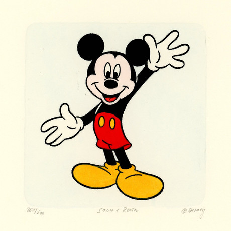 Mickey Mouse // Cheers // Sowa & Reiser Etching #D/500 (Unframed)