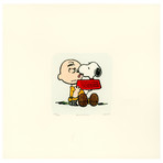 Charlie Brown + Snoopy // Lick // Hand Painted Sowa & Reiser Etching (Unframed)