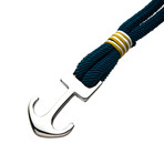 Paracord Anchor Bracelet // Blue