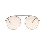 Women's Simone Sunglasses // Gold + Pink