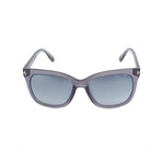 Women's Sunglasses // Purple Crystal + Smoke Gradient