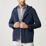 Chandler Overcoat // Navy Blue (XL)