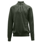 Quail Quarter Zip Sweater // Tactical Green (M)