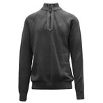 Quail Quarter Zip Sweater // Charcoal (XL)