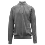 Quail Quarter Zip Sweater // Pebble (M)