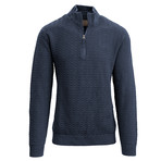 Jarvis Quarter Zip Sweater // Navy (L)