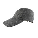 John Varvatos // Denim Weave Baseball Hat // Coal (Size S/M)