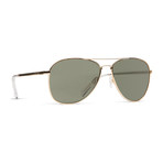 Unisex Farva Sunglasses // Gold + Gray