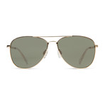 Unisex Farva Sunglasses // Gold + Gray