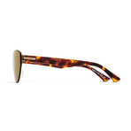 Unisex Alt Taffey Sunglasses // Tort Brown + Bronze Gold Chrome