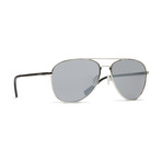 Unisex Farva Sunglasses // Silver + Gray Silver Chrome