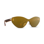 Unisex Alt Taffey Sunglasses // Tort Brown + Bronze Gold Chrome