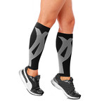 2.0 Copper-Infused Calf Compression Sleeves // 1-Pair // Black (S/M)