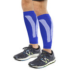 2.0 Copper-Infused Calf Compression Sleeves // 1-Pair // Blue (Small / Medium)