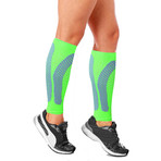2.0 Copper-Infused Calf Compression Sleeves // 1-Pair // Green (Small / Medium)