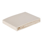 Sleep & Beyond 100% Organic Cotton 300TC Sateen Duvet Cover Set // Classic Ivory (Twin)