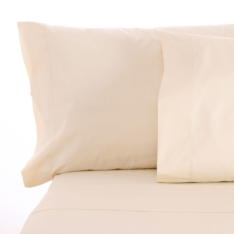 Sleep & Beyond 100% Organic Cotton 300TC Sateen Sheet Set // Ivory (Twin)