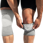 Reflexology Knee Support // Pack of 2 // Gray (Small)