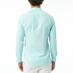 Milo Button-Up Shirt // Turquoise (L)