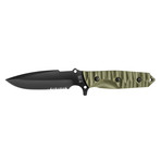 Maraudeur Bushcraft // Survival Knife // G10 Handle // Army Green (Straight Edge)