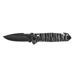C.A.C. S200 French Army Knife // G10 Handle // Serrated Edge // Black
