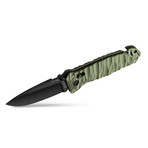 C.A.C. S200 French Army Knife // G10 Handle // Serrated Edge // Army Green