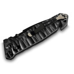C.A.C. S200 French Army Knife // G10 Handle // Serrated Edge // Black (Straight Edge)