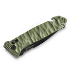 C.A.C. S200 French Army Knife // G10 Handle // Serrated Edge // Army Green (Straight Edge)