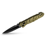 C.A.C. S200 French Army Knife // PA6 Handle // Army Green (Serrated Edge)