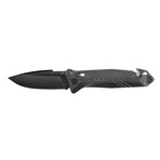 C.A.C. French Army Knife // PA6 Handle // Black (Serrated Edge)