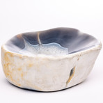Blue Shade Agate Geode Bowl // Ver. 2