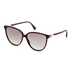 Women's 0345 Sunglasses // Plum + Dark Gray Gradient
