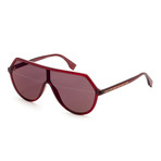 Women's Fashion Sunglasses // 99mm // Red